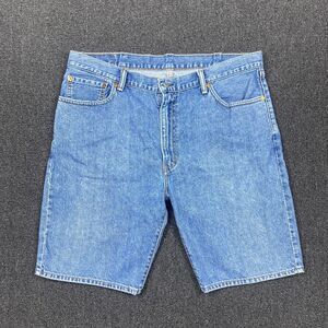 Levis 505 Shorts Mens Blue Casual Dad Shorts Y2K Denim Blue Jorts Size 40